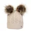Hy Equestrian Morzine Children's Bobble Hat - Beige